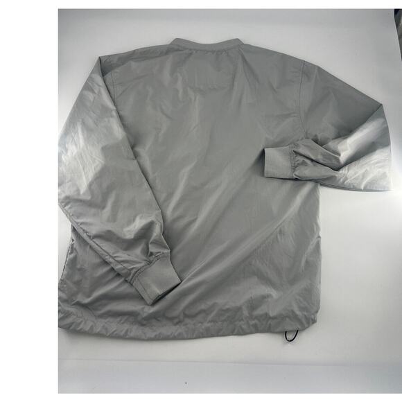 Antigua Golf Jacket Mens Small Gray Pullover Long Sleeve Pockets Sportswear New - Picture 10 of 11